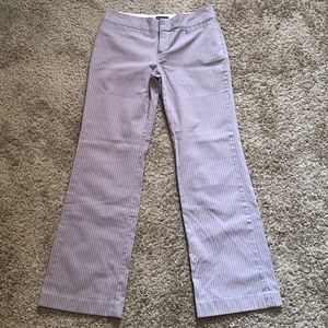 CLUB MONACO Purple/Tan Stripes Long Straight Pants